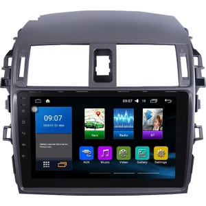 New Space Toyota Corolla 08-12 Android 4gb Ram 64GB Rom Carplay 8 Çekirdek Multimedya Oto Teyp