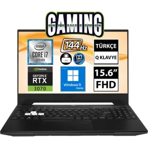 Tuf Dash F15 FX517ZR-HN013W I7-12650H 16GB 1tbssd RTX3070 15.6" Fullhd Windows 11 Home Taşınabilir Bilgisayar