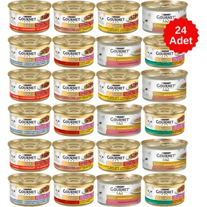 Gourmet Gold Karışık Parça Etli Kedi Konserve Maması 85 gr 24 Adet