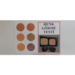 Kültür Matbaası Renk Körlüğü - Renk Görme Testi Levhası