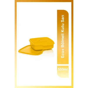 Eco+ Bölmeli Kutu Sarı 550 ml