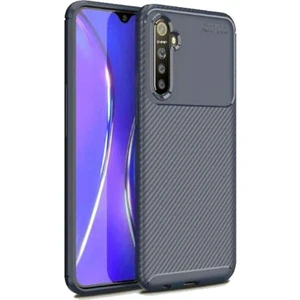 Smart Tech Realme Xt Karbon Desenli Negro Silikon Kılıf