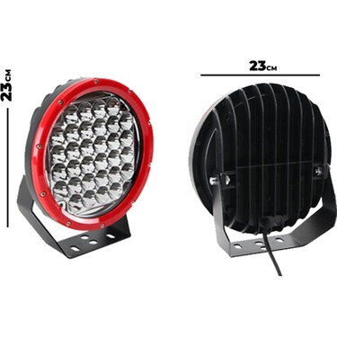 Karva 9 96W 32 LED Explorer Kırmızı Off Road LED Lamba Fiyatı