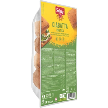 Schar Ciabatta Rustica Glutensiz Esmer Ekmek 200