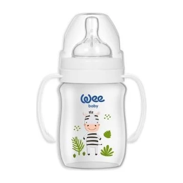 Wee Baby Safari Kulplu Biberon 150 ml Gri