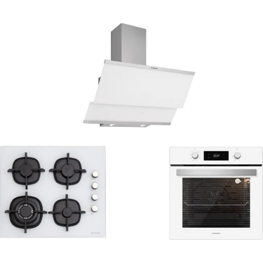 Silverline BO6504W01 - CS5429W01 - 3420 Classy 60 Beyaz Ankastre