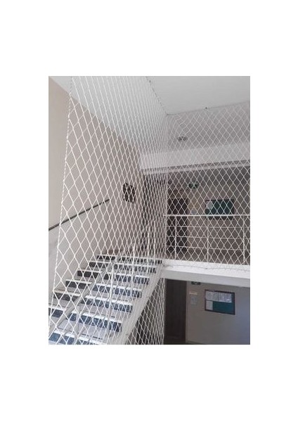 Balkon Güvenlik Filesi 1,50 x 18 Metre Kalınlık 6 Milim Güvenlik Ağı Okul Filesi Çocuk ve Yetişkin Filesi Göz Aralığı 10 cm