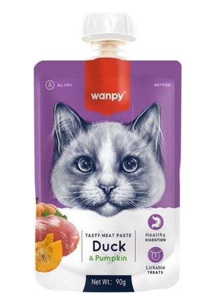 Taze Ördekli ve Bal Kabaklı Kedi Et Ezmesi 90 gr