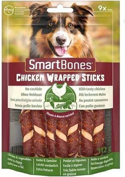 Tavuk Sargılı Stick Mini Köpek Ödülü 9 Adet