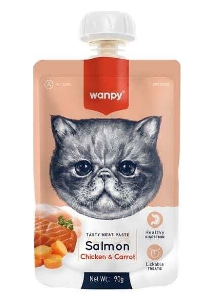 Taze Somonlu ve Tavuklu Kedi Et Ezmesi 90 gr