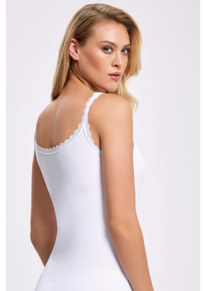 Kadın Likralı Askısı Dantelli Atlet 2211 - 3 Adet fiyatları