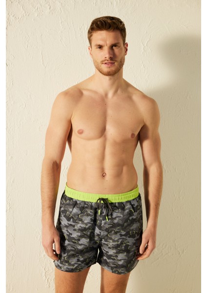 Kamuflaj Erkek Deniz Şortu