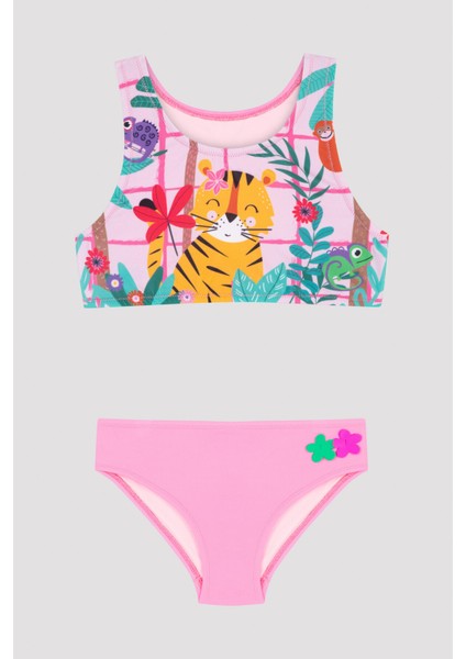 Kız Çocuk Forest Halter Bikini Takımı