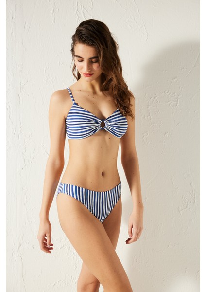 Wind Bra Çizgili Bikini Üstü