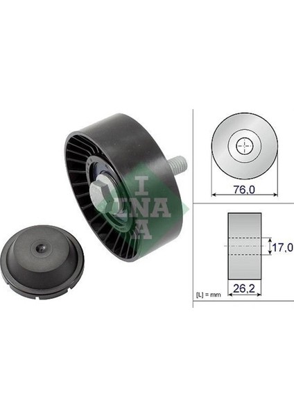 Audi A3 2010 - 2012 1.2 Tsı V Kayış Gergi Rulmanı Ina Marka 03F145276