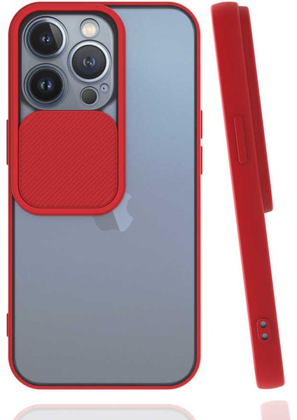 Apple iPhone 13 Pro Kapaklı Kamera Koruyuculu Silikon Kılıf Lensi Kapak