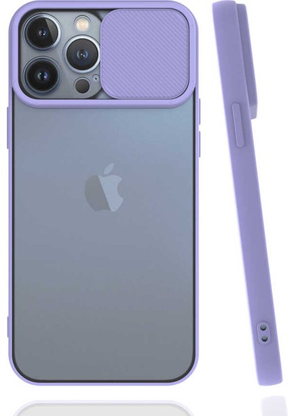 Apple iPhone 13 Pro Max Kapaklı Kamera Koruyuculu Silikon Kılıf Lensi Kapak