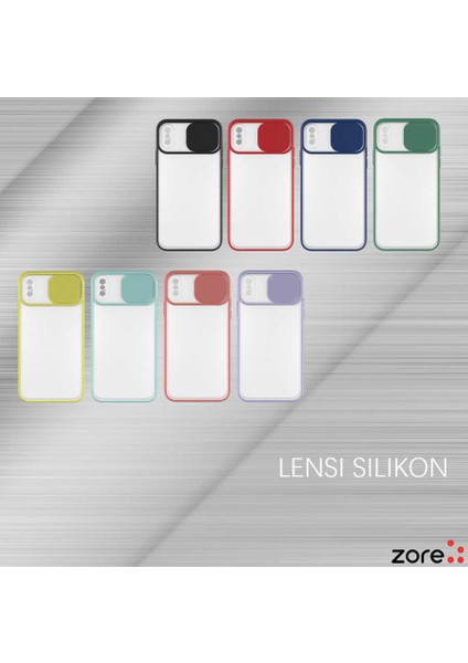Apple iPhone Xs Max 6.5 Kapaklı Kamera Koruyuculu Silikon Kılıf Lensi Kapak
