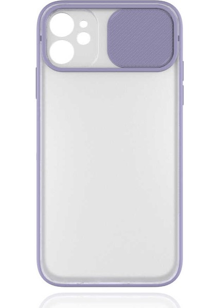 Apple iPhone 11 Kapaklı Kamera Koruyuculu Silikon Kılıf Lensi Kapak
