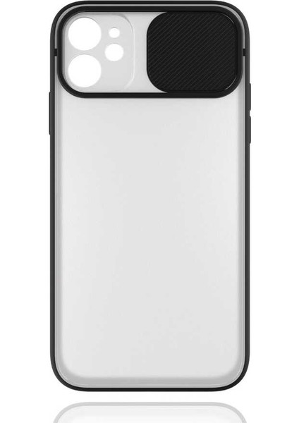 Apple iPhone 11 Kapaklı Kamera Koruyuculu Silikon Kılıf Lensi Kapak