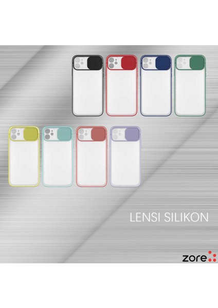Apple iPhone 11 Kapaklı Kamera Koruyuculu Silikon Kılıf Lensi Kapak