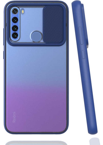 Xiaomi Redmi Note 8 Kapaklı Kamera Koruyuculu Silikon Kılıf Lensi Kapak