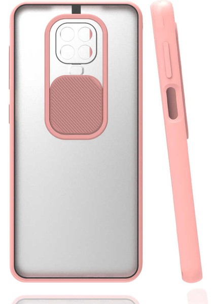 Xiaomi Redmi Note 9s Kapaklı Kamera Koruyuculu Silikon Kılıf Lensi Kapak