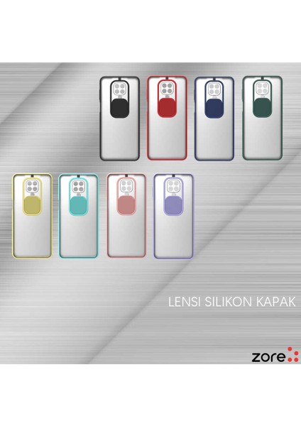 Xiaomi Redmi Note 9s Kapaklı Kamera Koruyuculu Silikon Kılıf Lensi Kapak