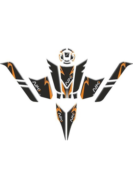 Cf Moto 250 Nk 2023 - 2024 Uyumlu Full Tank Pad Set 003