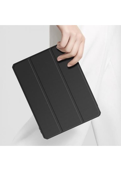 Standlı Kalem Yerli Mıknatıslı Arkası Şeffaf iPad Pro 11 Tablet Kılıfı 2022-2021-2020-2018