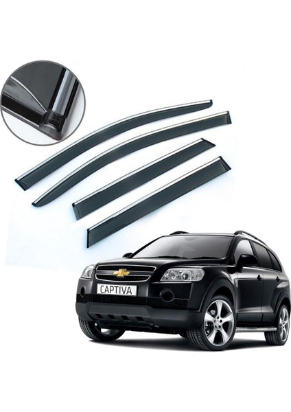Chevrolet Captiva Krom Çıtalı Cam Rüzgarlığı