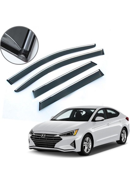Hyundai Elantra Krom Çıtalı Cam Rüzgarlığı 2020-