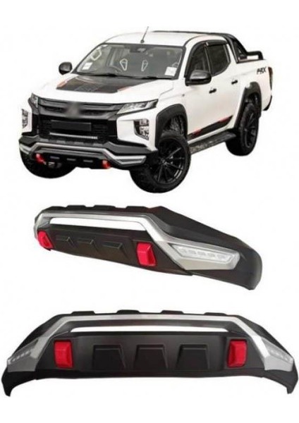 Mitsubishi L200 Için Uyumlu 2019+ Ledli Ön Tampon Koruma