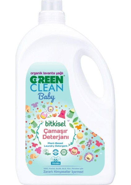 U Green Clean Green Clean Baby Bitkisel Çamaşır Deterjanı Lavanta Yağlı 2750 ml