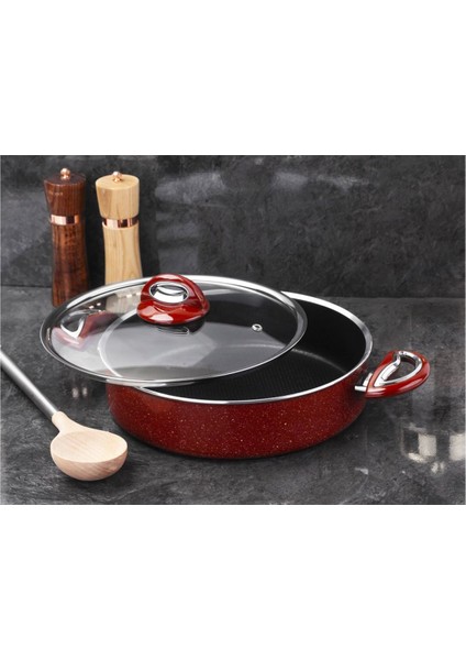 Titan Granit Basık Tencere 30 Cm