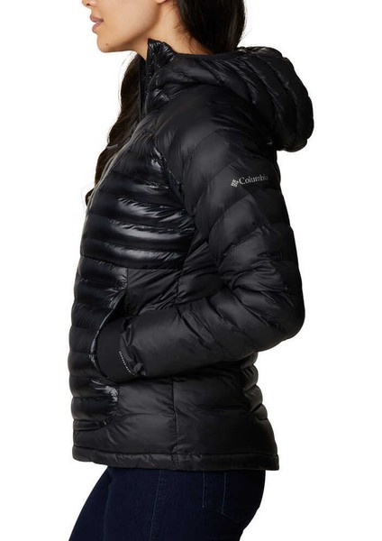 Labyrinth Loop Hooded Kadın Mont Siyah