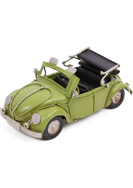 Volkswagen Beetle Classic Cambrio Dekoratif Metal Araba Üstü Açık