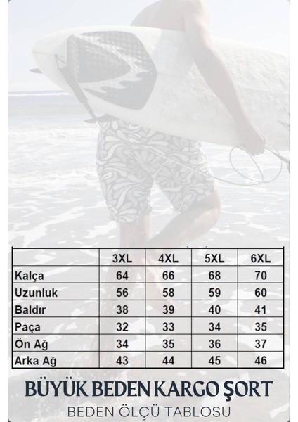 Siyah Kargo Cepli Uzun Model Su Itici Özellikli Düz Renk Erkek Plaj Deniz Şort - 444-SIYAH