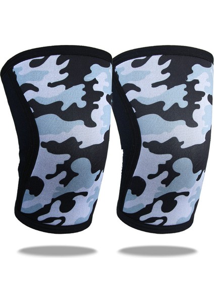 Kadın Erkek Gençler 7mm Neopren Spor Kneepads Sıkıştırma Halter Basınçlı Crossfit Eğitim Diz Pedleri (Yurt Dışından)