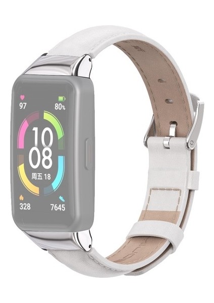 Huawei Band 6 / Honor Band 6 Için Deri Kordon (Yurt Dışından)