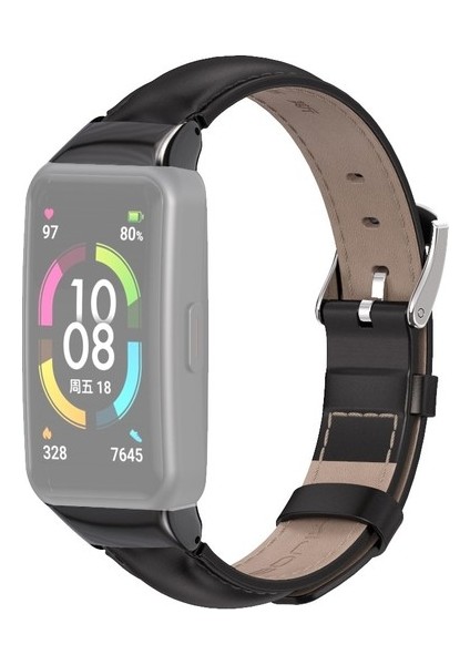Huawei Band 6 / Honor Band 6 Için Deri Kordon (Yurt Dışından)
