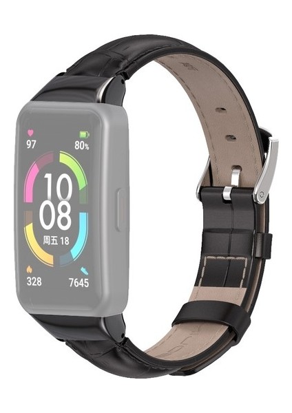 Huawei Band 6 / Honor Band 6 Için Deri Kordon (Yurt Dışından)