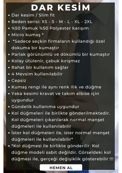 Kahverengi Dar Kesim Micro Kumaş Kol Düğmeli Slim Fit Erkek Gömlek - 201-11