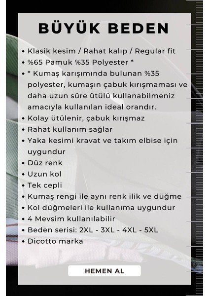 Açık Mavi Büyük Beden Rahat Kesim Cepli Uzun Kol Regular Fit Erkek Gömlek - 150-3