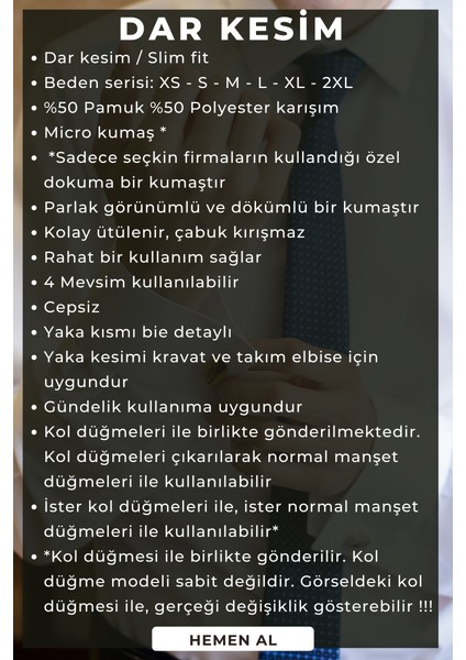 Beyaz Bordo Bieli Yaka Dar Kesim Micro Kumaş Kol Düğmeli Slim Fit Erkek Gömlek - 216-3 indirimleri