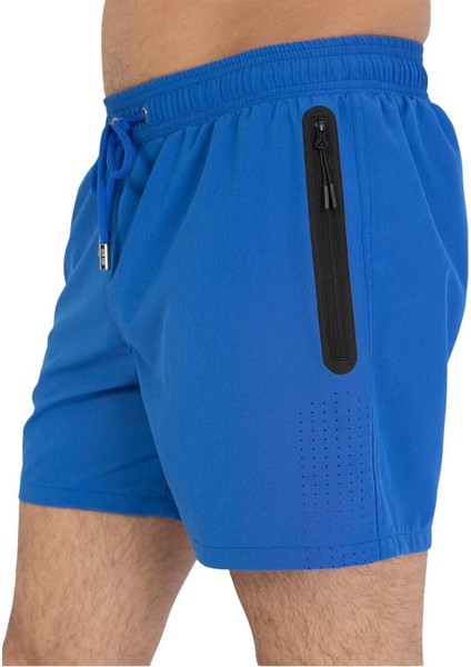 Saks Likralı Esnek Kumaş Su Itici Özellikli Düz Renk Erkek Plaj Deniz Şort Mayo - 2201-SAKS fiyatları