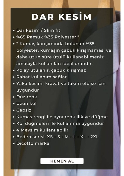 Siyah Dar Kesim Slim Fit Uzun Kol Düz Renk Erkek Gömlek - 151-20 indirimleri