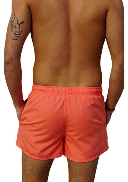 Somon Kısa Model Su Itici Özellikli Düz Renk Erkek Mini Plaj Deniz Şort Mayo - 2202-SOMON modelleri