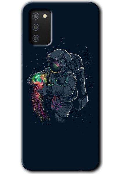 Galaxy A03S Kılıf Hd Desen Baskılı Arka Kapak - Astronot Kıyafeti