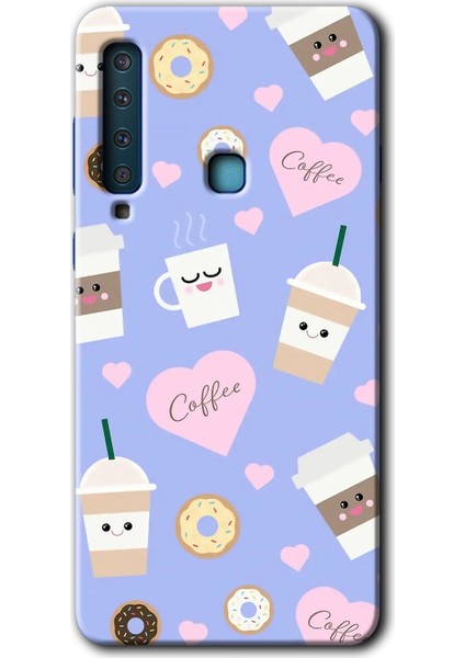 Galaxy A9 2018 Kılıf Hd Desen Baskılı Arka Kapak - Coffee Cake